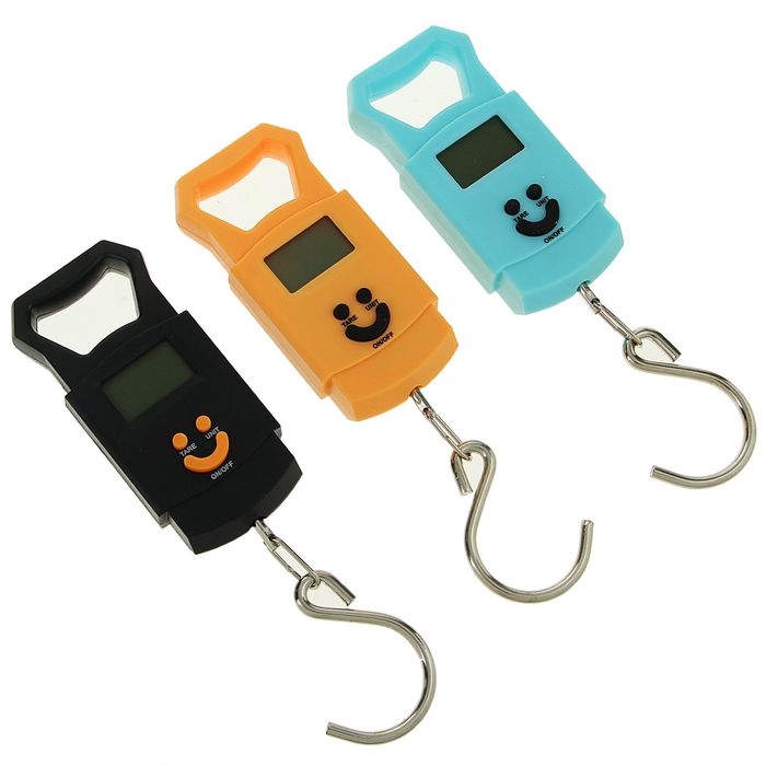 Весы электронные безмен Luazon LV-501, до 50 кг, МИКС