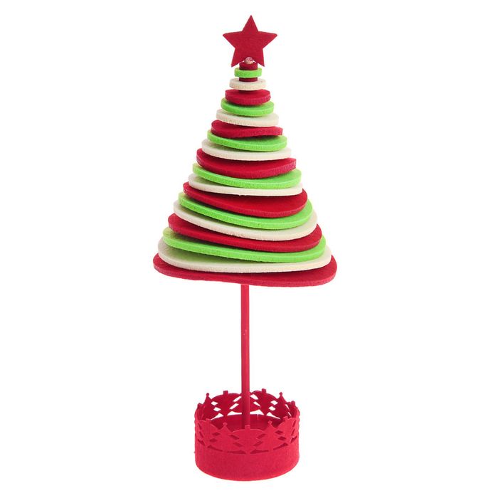 Сувенир из фетра "Ёлочка", круглая, макси