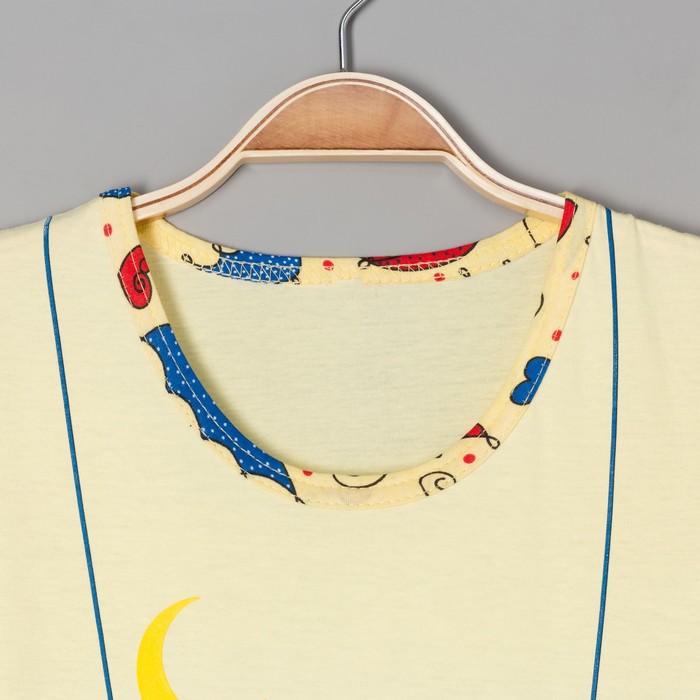 Пижама женская (футболка, шорты) ПК108 МИКС, размер 52