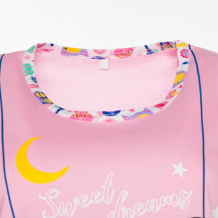 Пижама женская (футболка, шорты) ПК108 МИКС, размер 44