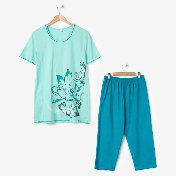 Костюм женский (туника, бриджи) ПК174 МИКС, размер 56