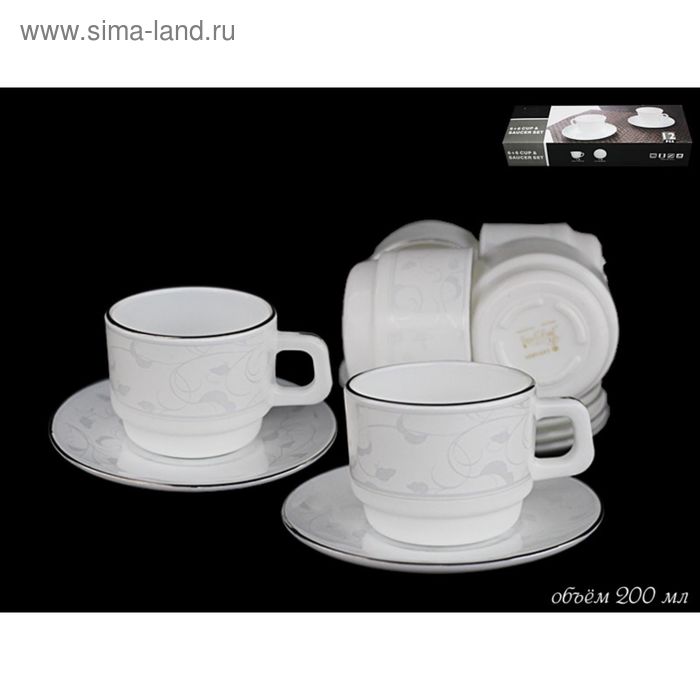 фото Чайный набор «серебряный шёлк», в подарочной упаковке, 12 предметов lenardi