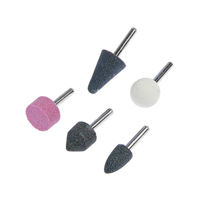 Набор насадок ЗУБР "МАСТЕР", абразивные, для дрели, хвостовик d=6 мм, 5 предметов