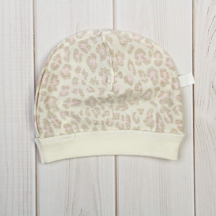 Комбинезон с шапочкой "Лео", рост 68-74 см, цвет бежевый/розовый ВВТ-К 613_М