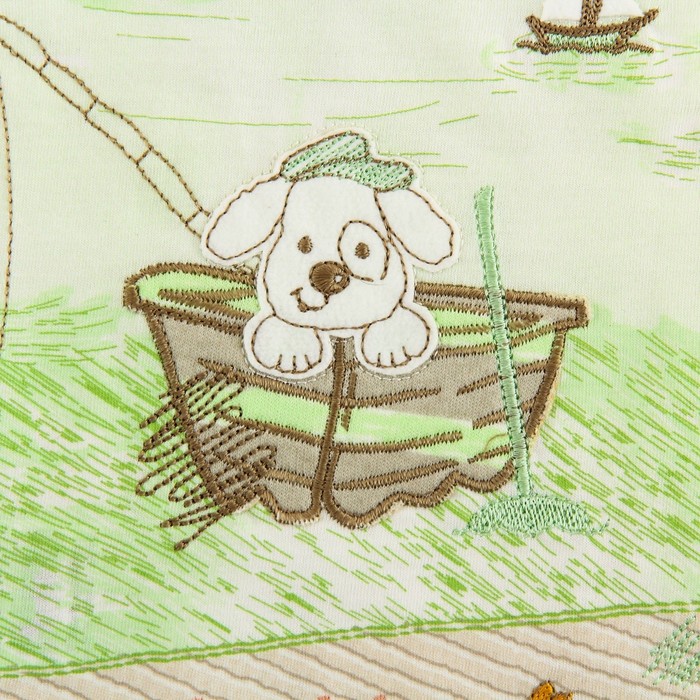 Комплект детский (футболка, шорты) "Мечтатель", рост 62-68 см, цвет бежевый/мятный ВВТ-К 627_М 214