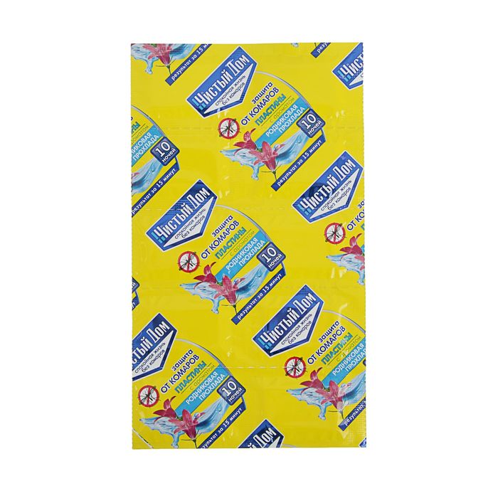 Пластины от комаров Чистый дом "Родниковая прохлада", упаковка, 10 шт