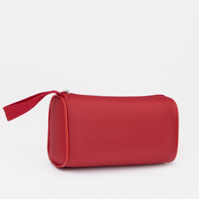 Косметичка простая на молнии "Сумка", 1 отдел, цвет красный
