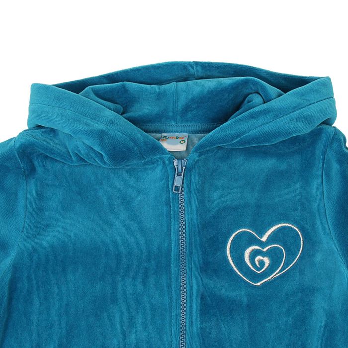 Комплект для девочки (толстовка, брюки), рост 98-104 см, цвет синий