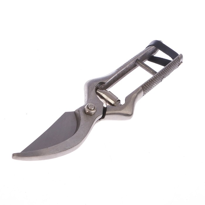 Секатор плоскостной, 9" (23 см), металлические ручки