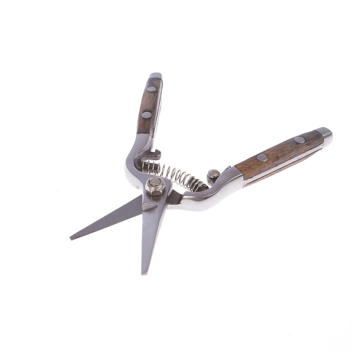 Ножницы садовые, 6" (15 см), деревянные ручки