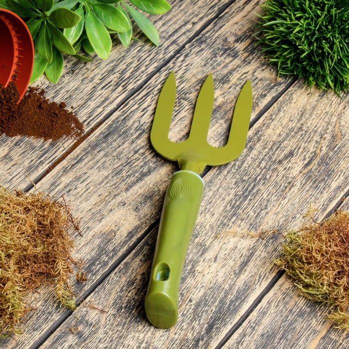 Вилка посадочная, длина 28 см, прорезиненная ручка
