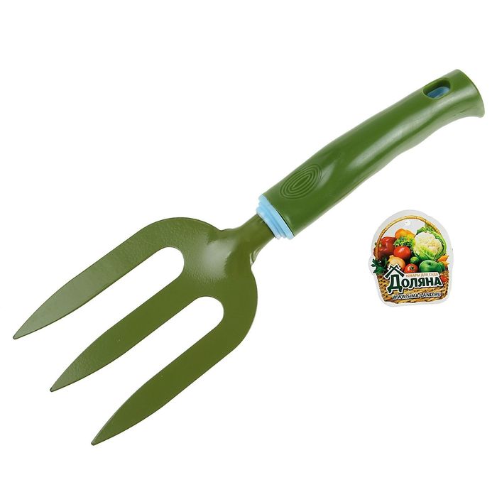 Вилка посадочная, длина 28 см, прорезиненная ручка