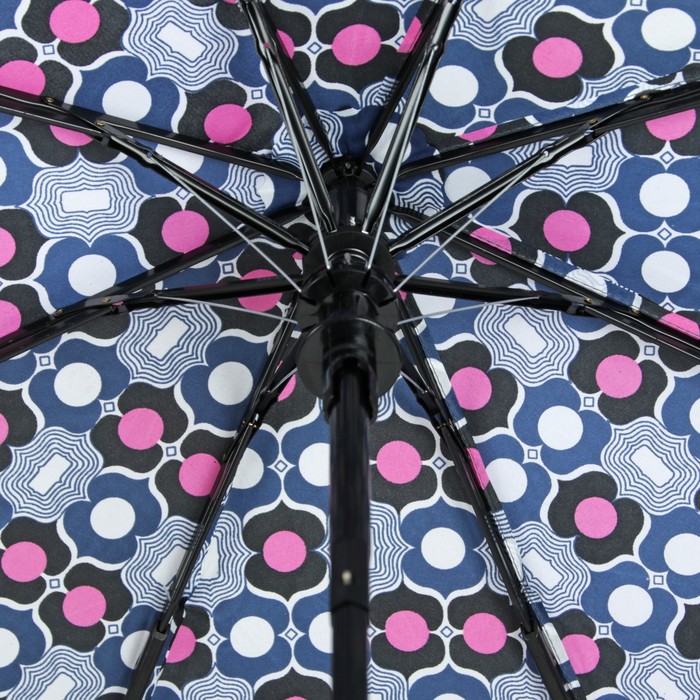 Зонт полуавтоматический "Восток", R=55см, цвет синий/розовый