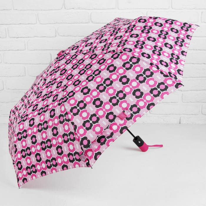 Зонт полуавтоматический "Восток", R=55см, цвет розовый