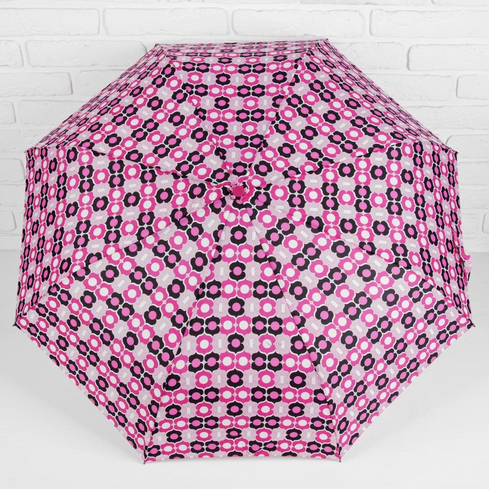 Зонт полуавтоматический "Восток", R=55см, цвет розовый