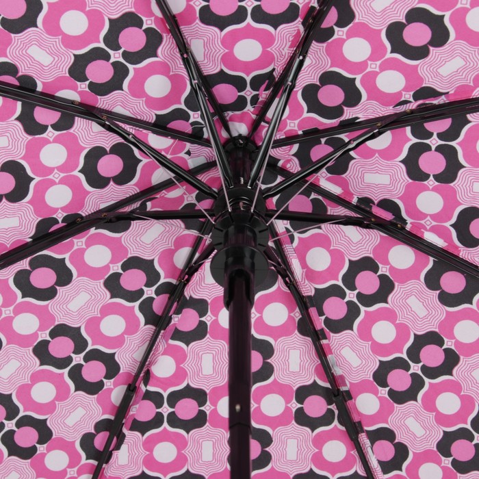 Зонт полуавтоматический "Восток", R=55см, цвет розовый