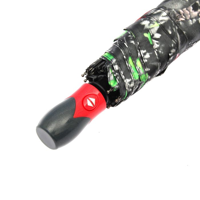 Зонт автоматический "Цветочное ассорти", R=55см, цвет зелёный