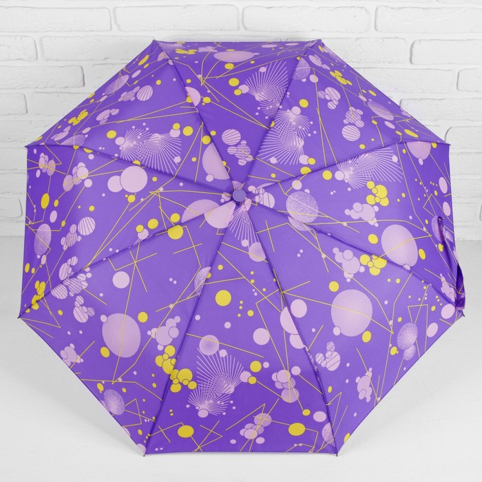 Зонт автоматический "Вселенная", R=55см, цвет фиолетовый