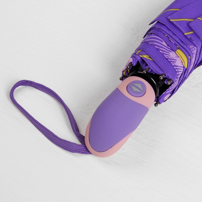 Зонт автоматический "Вселенная", R=55см, цвет фиолетовый