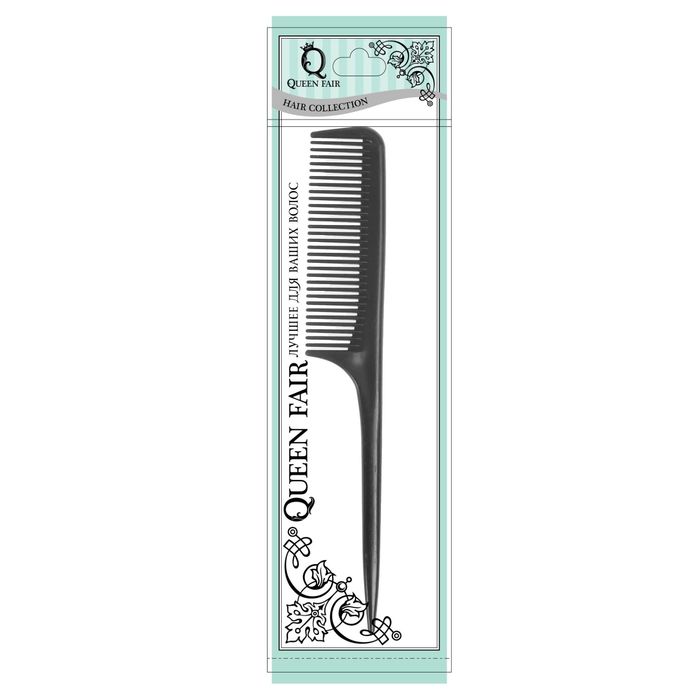 Расчёска с ручкой, цвет чёрный
