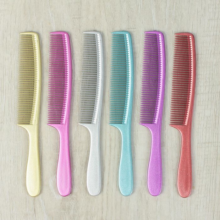 Расчёска с ручкой, цвет перламутровый МИКС