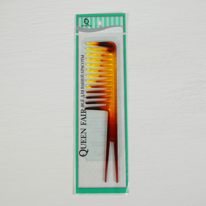 Расчёска-ласточка, цвет янтарный
