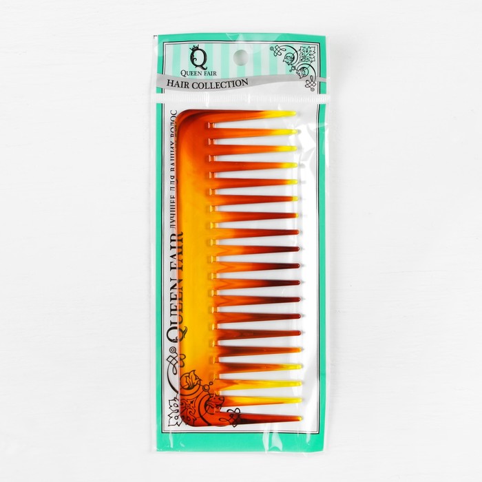 Расчёска-гребень, цвет янтарный
