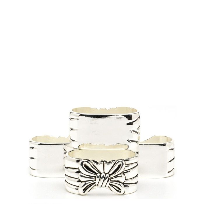 Набор колец для салфеток Marquis, 4 предмета, бантик