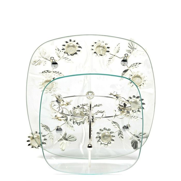 Ваза Marquis, универсальная 2-х ярусная, декор цветы