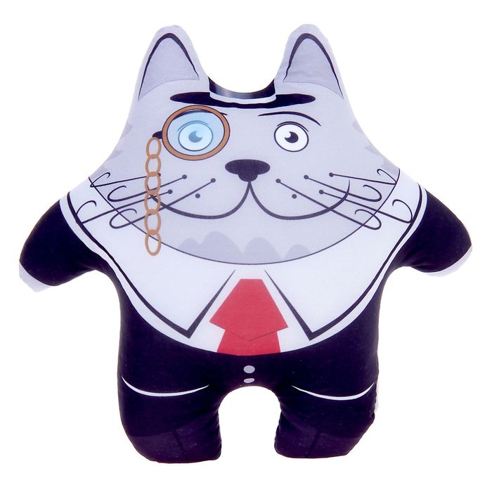 Мягкая игрушка "Кот в черном костюме"