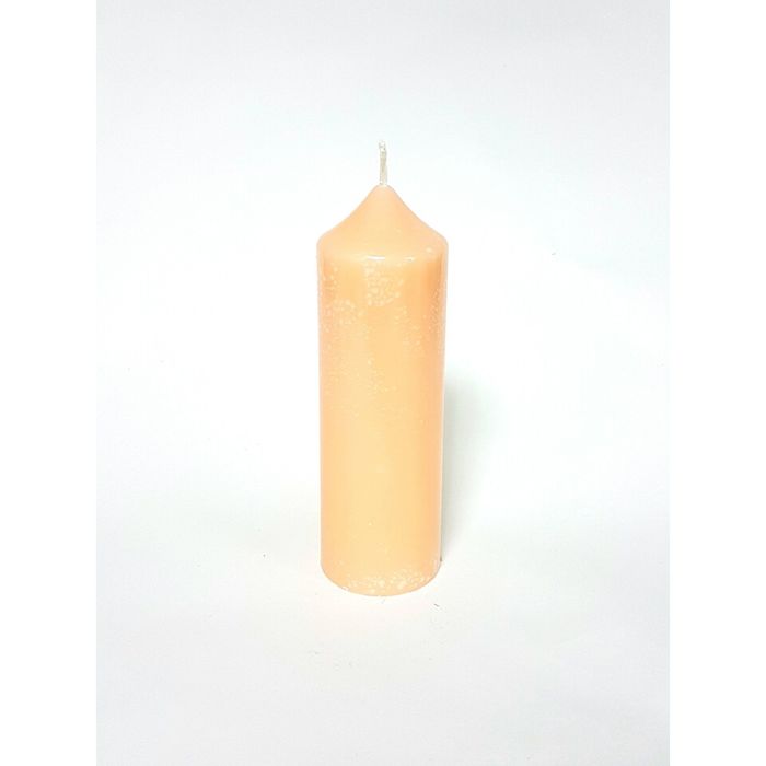 Свеча "Ручная работа" цилиндр 60*170в абрикосовый