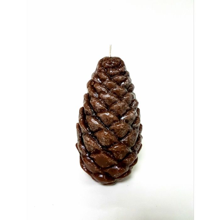 Свеча "Ручная работа" Шишка большая 165*90*90 коричневая