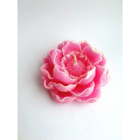 

Свеча "Ручная работа" Магнолия розовая с белым 9*4