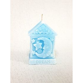 

Свеча "Ручная работа" DREAM "Месяц и звёзды" 8,5*5,5*4,3 голубой