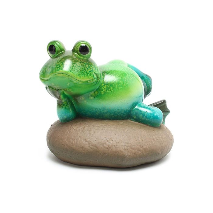 Садовая фигура "Лягушонок на камне"