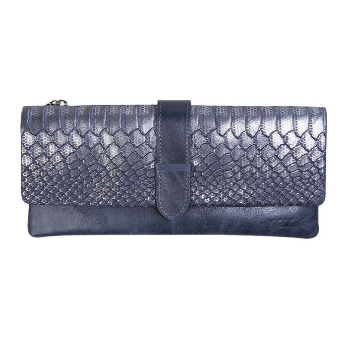 Портмоне жен. DM-P021-K808,20*2,5*9,5,отд д/купюр, д/монет, д/кредит карт ,синий