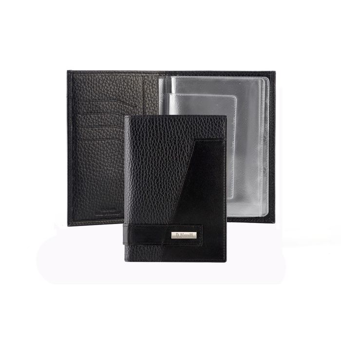 Обложка для автодокументов, отдел для кредитных карт, цвет чёрный