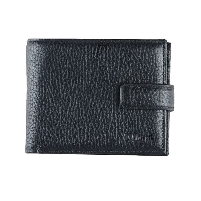 Портмоне мужское, 12х2,5х10 см, отделение для купюр, для монет, для кредитных карт, цвет чёрный