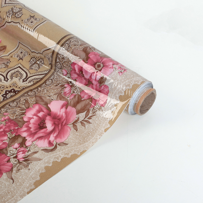 Клеенка ПВХ, ширина 137 см, толщина 0,07 мм, рулон 30 м