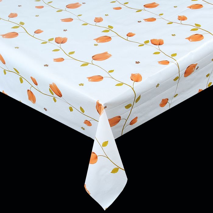 Клеенка столовая на нетканой основе, ширина 137 см, толщина 0,08 мм, рулон 20 м