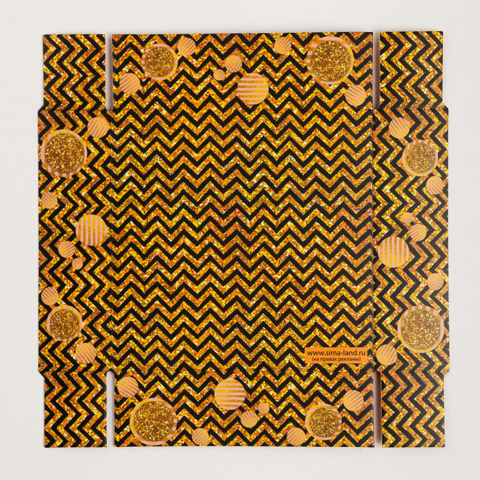 Коробка для кондитерских изделий с PVC крышкой «Сладость золота», 12 х 12 х 3,5 см