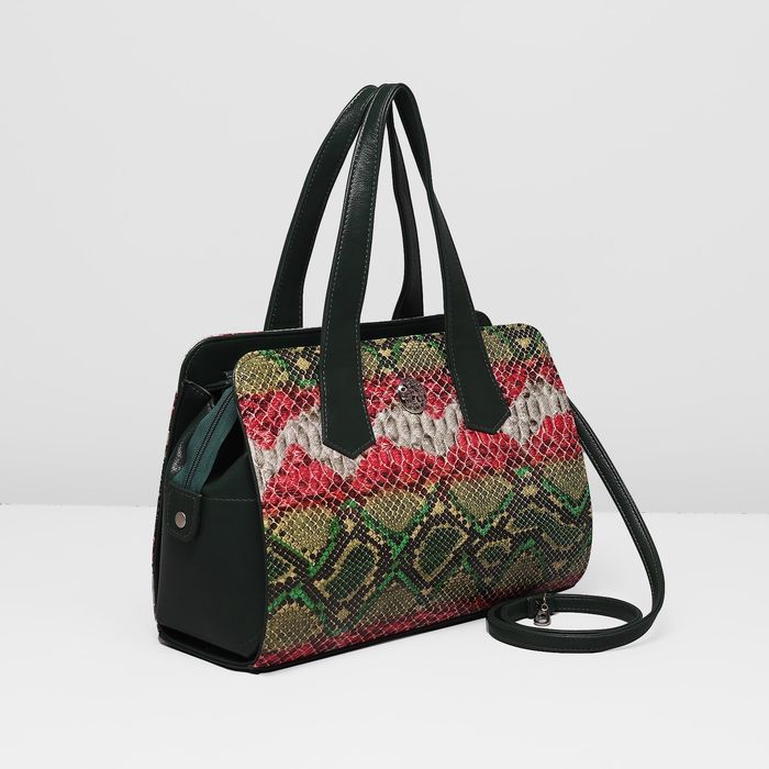 Сумка женская на молнии, 1 отдел, цвет зелёный