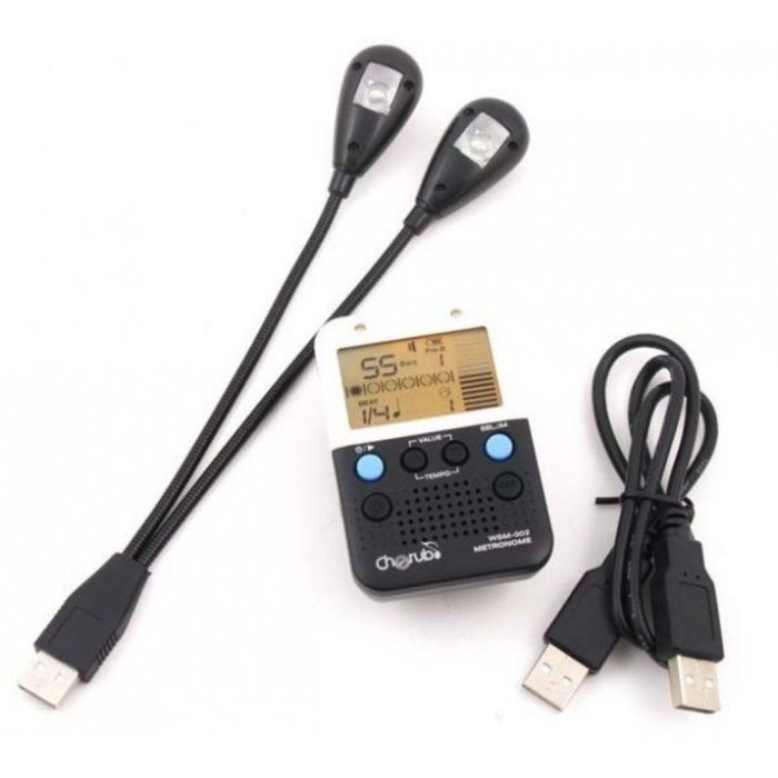 Метроном на прищепке Cherub WSM-002 Intelligent Metronome с LED-светильником