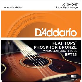 

Струны для акустической гитары D'Addario EFT15 FLAT TOPS