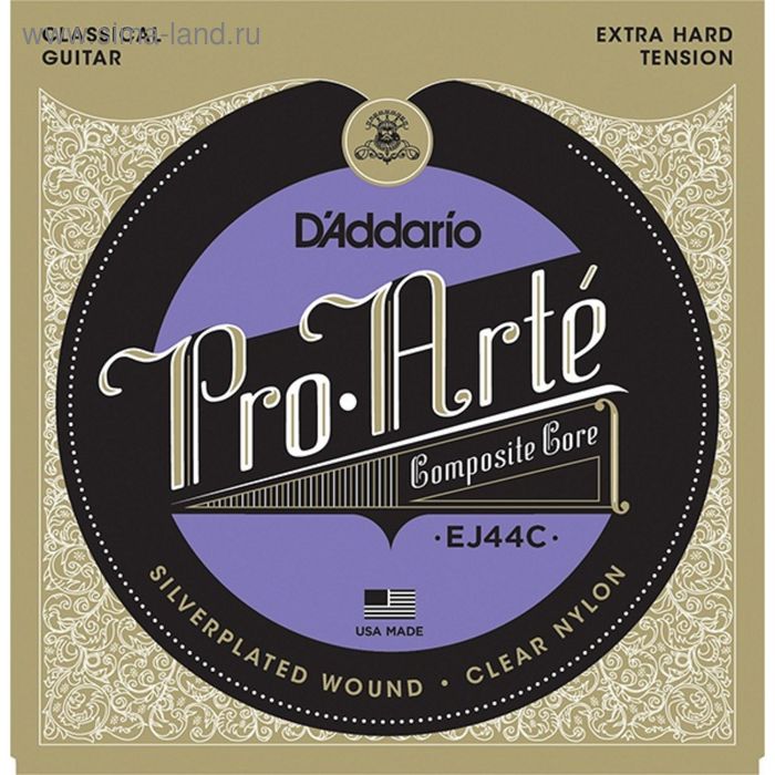 фото Струны для классической гитары d'addario ej44c composite pro arte d`addario