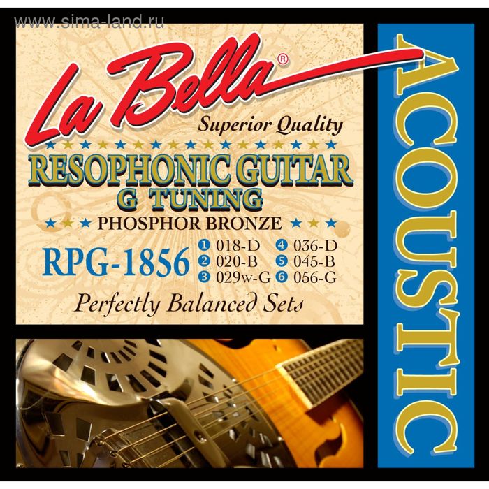 

Струны для акустической гитары La Bella RPG-1856