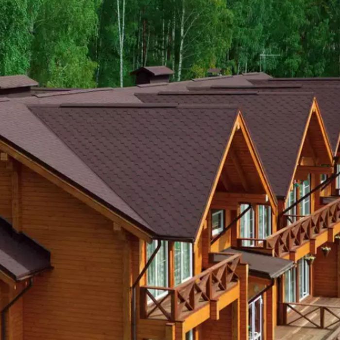 Гибкая Черепица Шинглас, Классик Кадриль Соната Коричн/Агат, 1уп. 3м2, 1000х317 мм