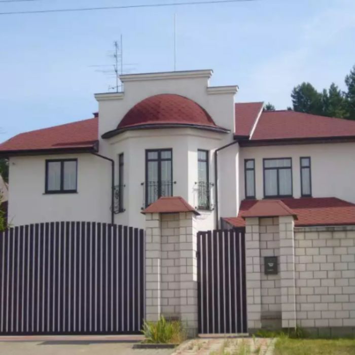 Гибкая Черепица Шинглас, Классик Кадриль Соната Красный/Турмалин, 1уп. 3м2, 1000х317 мм