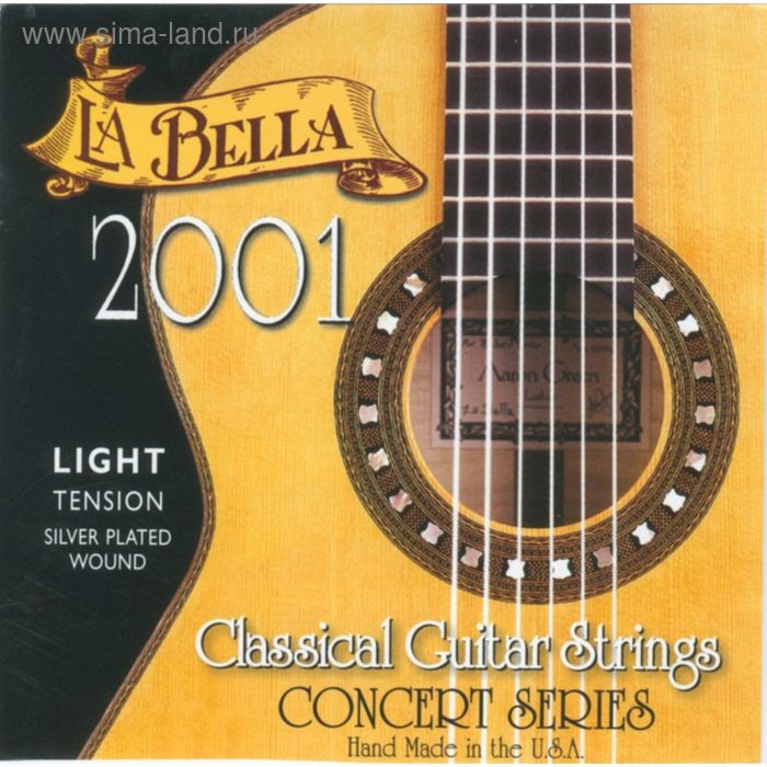 Струны для классической гитары La Bella 2001L 2001 Light Tension струны для классической гитары savarez 510ar alliance cantiga red standard tension