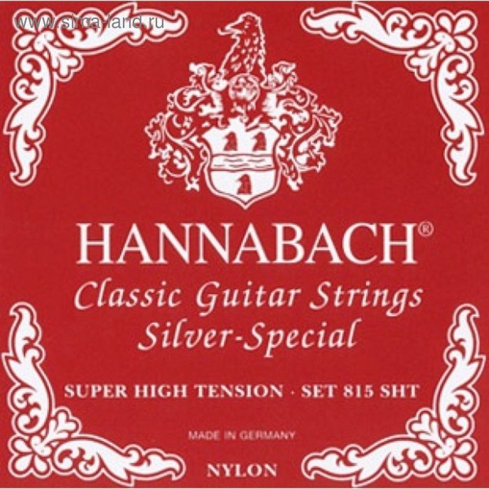 фото Струны для классической гитары hannabach 815sht red silver special